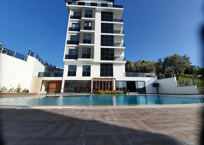 A Dreamy Luxury One-Bedroom Apartment With Special Views Of The Forest, Sea And Sunset 公寓 阿拉尼亚